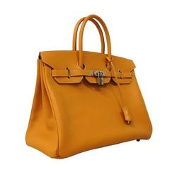 Hermes handbag Birkin 35 □D stamp Vache natural ladies