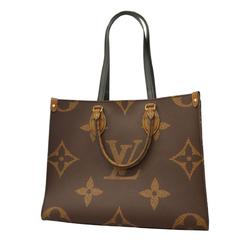 Louis Vuitton Handbag Monogram Reverse On the Go MM M45321 Brown Women's