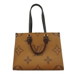 Louis Vuitton Handbag Monogram Reverse On the Go MM M45321 Brown Women's