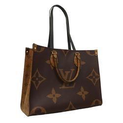 Louis Vuitton Handbag Monogram Reverse On the Go MM M45321 Brown Women's