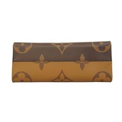 Louis Vuitton Handbag Monogram Reverse On the Go MM M45321 Brown Women's