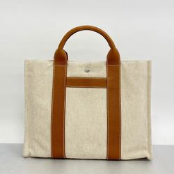 Hermes Tote Bag Sac Arne MM Toile H Gold Women's