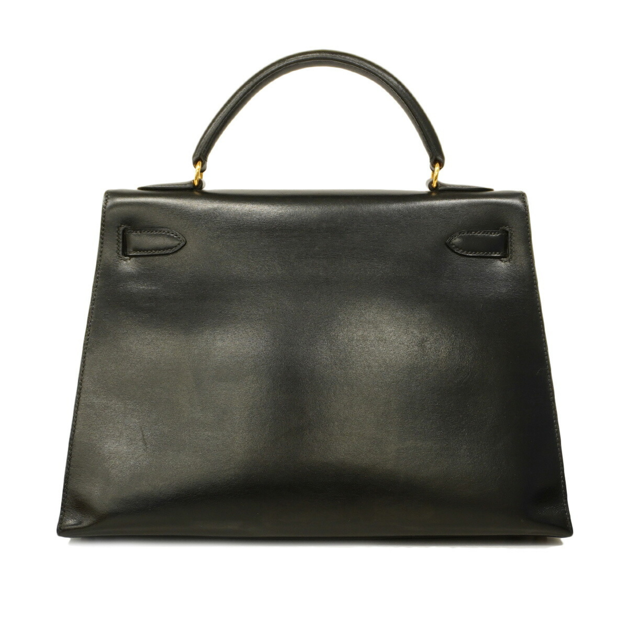 Hermes handbag Kelly 32 〇V stamp box calf black ladies