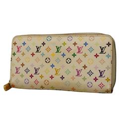 Louis Vuitton Long Wallet Monogram Multicolor Zippy M60274 Orange Ladies