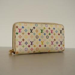 Louis Vuitton Long Wallet Monogram Multicolor Zippy M60274 Orange Ladies