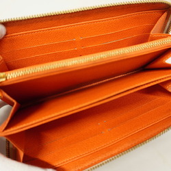 Louis Vuitton Long Wallet Monogram Multicolor Zippy M60274 Orange Ladies