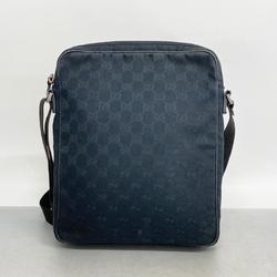 Gucci Shoulder Bag GG Canvas 98551 Black Women's