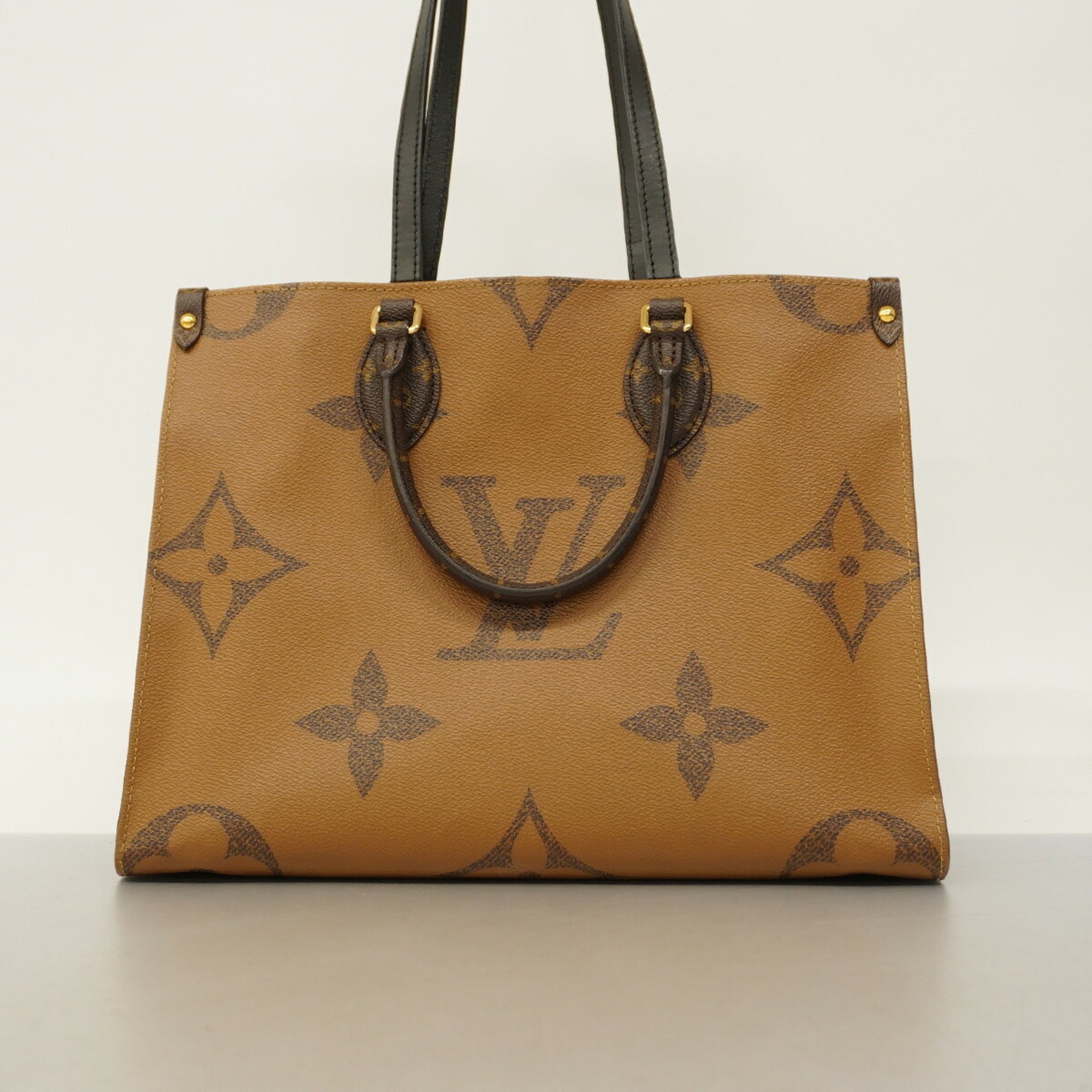 Louis Vuitton Handbag Monogram Giant Reverse On the Go MM M45321 Brown Women's