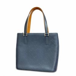 Louis Vuitton Tote Bag Monogram Matte Stockton M55115 Blue Women's