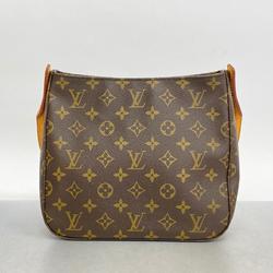 Louis Vuitton Shoulder Bag Monogram Looping MM M51146 Brown Women's