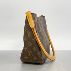 Louis Vuitton Shoulder Bag Monogram Looping MM M51146 Brown Women's