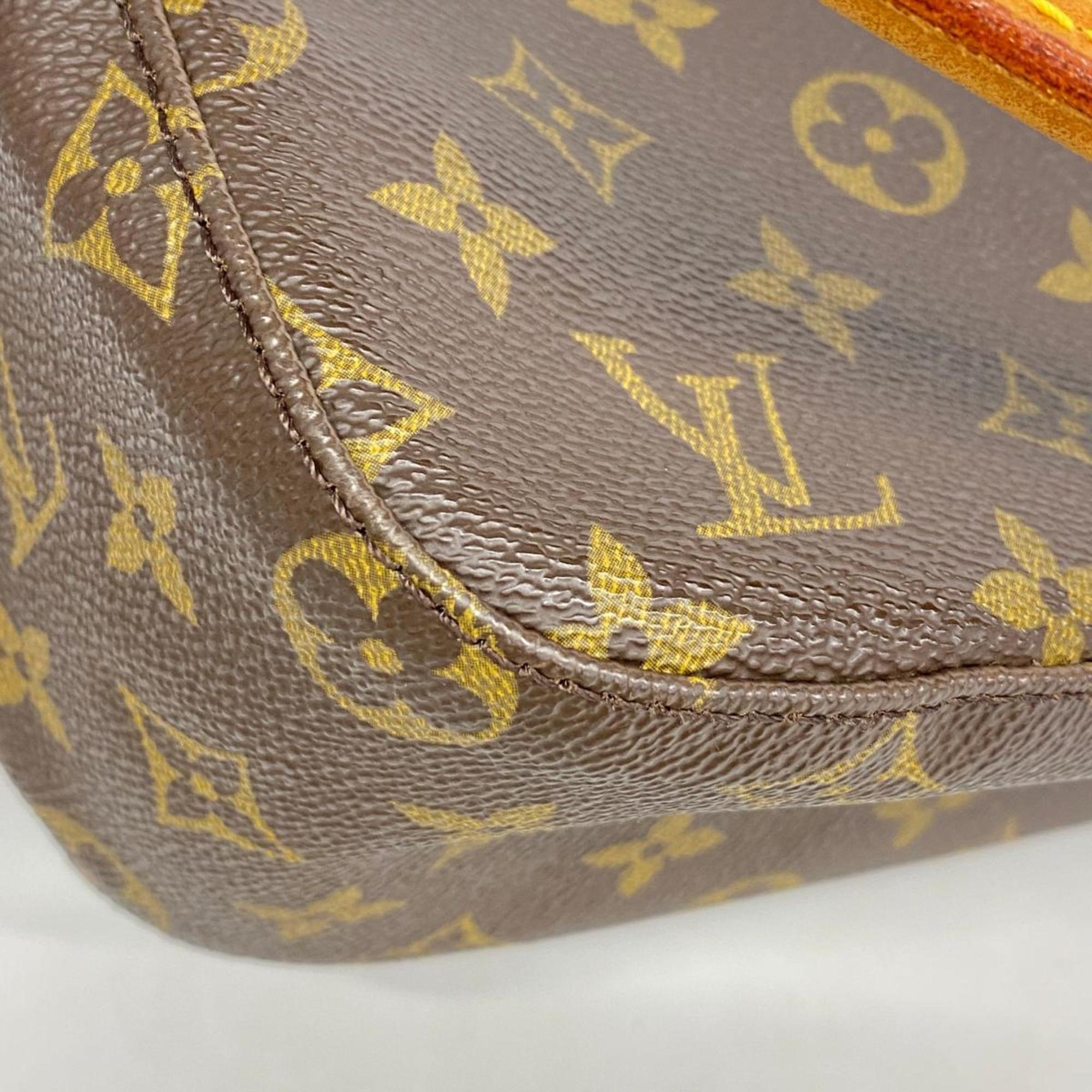 Louis Vuitton Shoulder Bag Monogram Looping MM M51146 Brown Women's