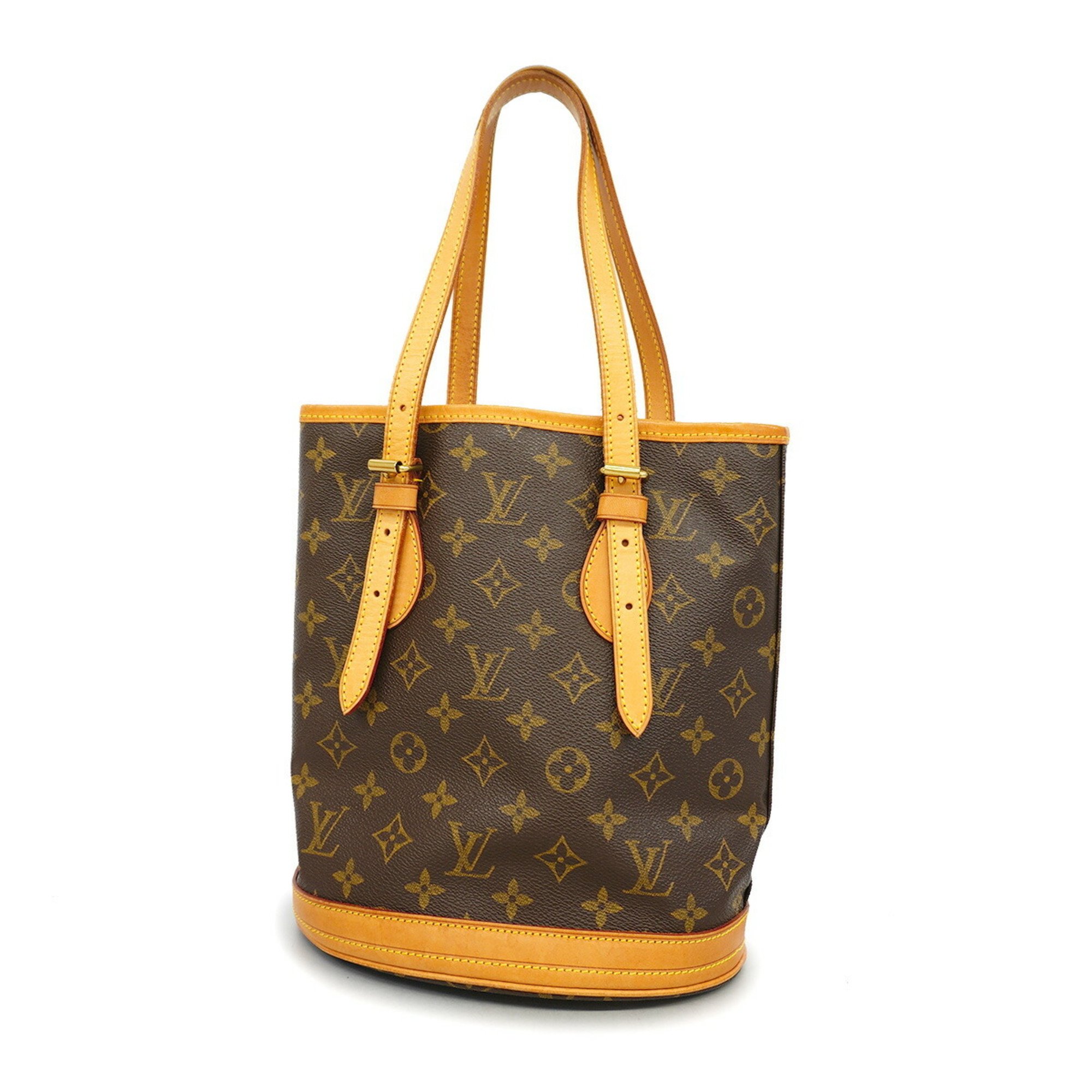 Louis Vuitton Tote Bag Monogram Bucket PM M42238 Brown Women's