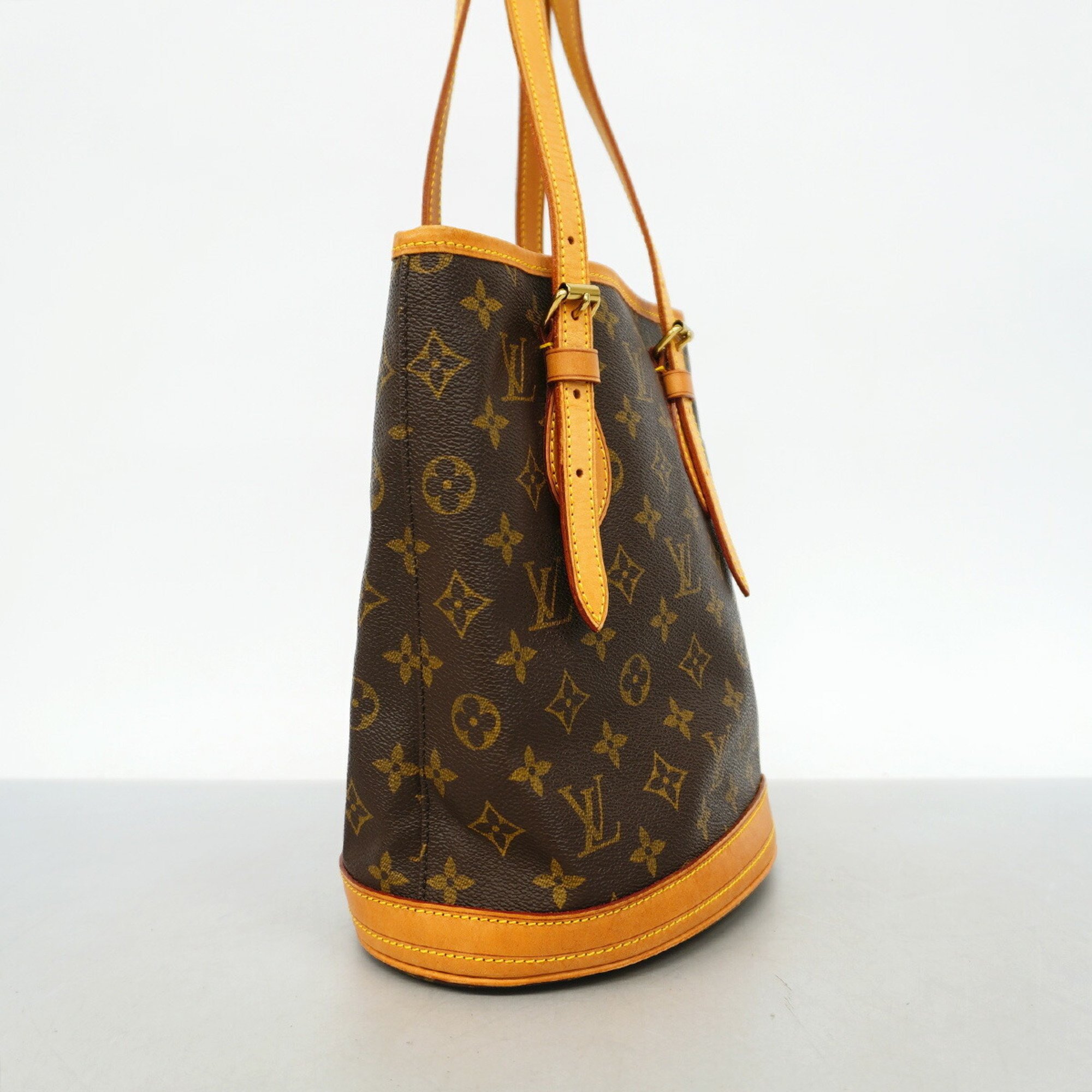 Louis Vuitton Tote Bag Monogram Bucket PM M42238 Brown Women's