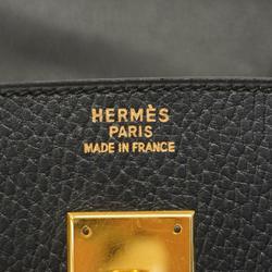 Hermes handbag Birkin 40 with Z markings, Ardennes, black, men's