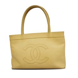 Chanel tote bag caviar skin beige ladies