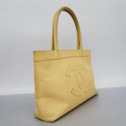 Chanel tote bag caviar skin beige ladies