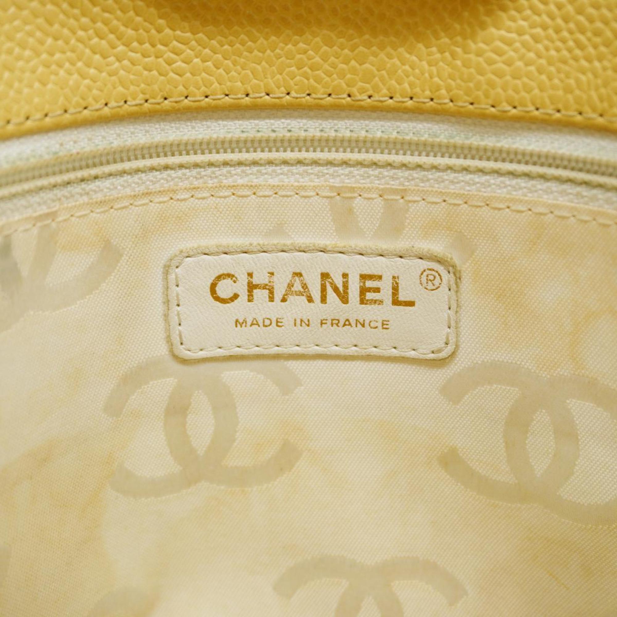 Chanel tote bag caviar skin beige ladies