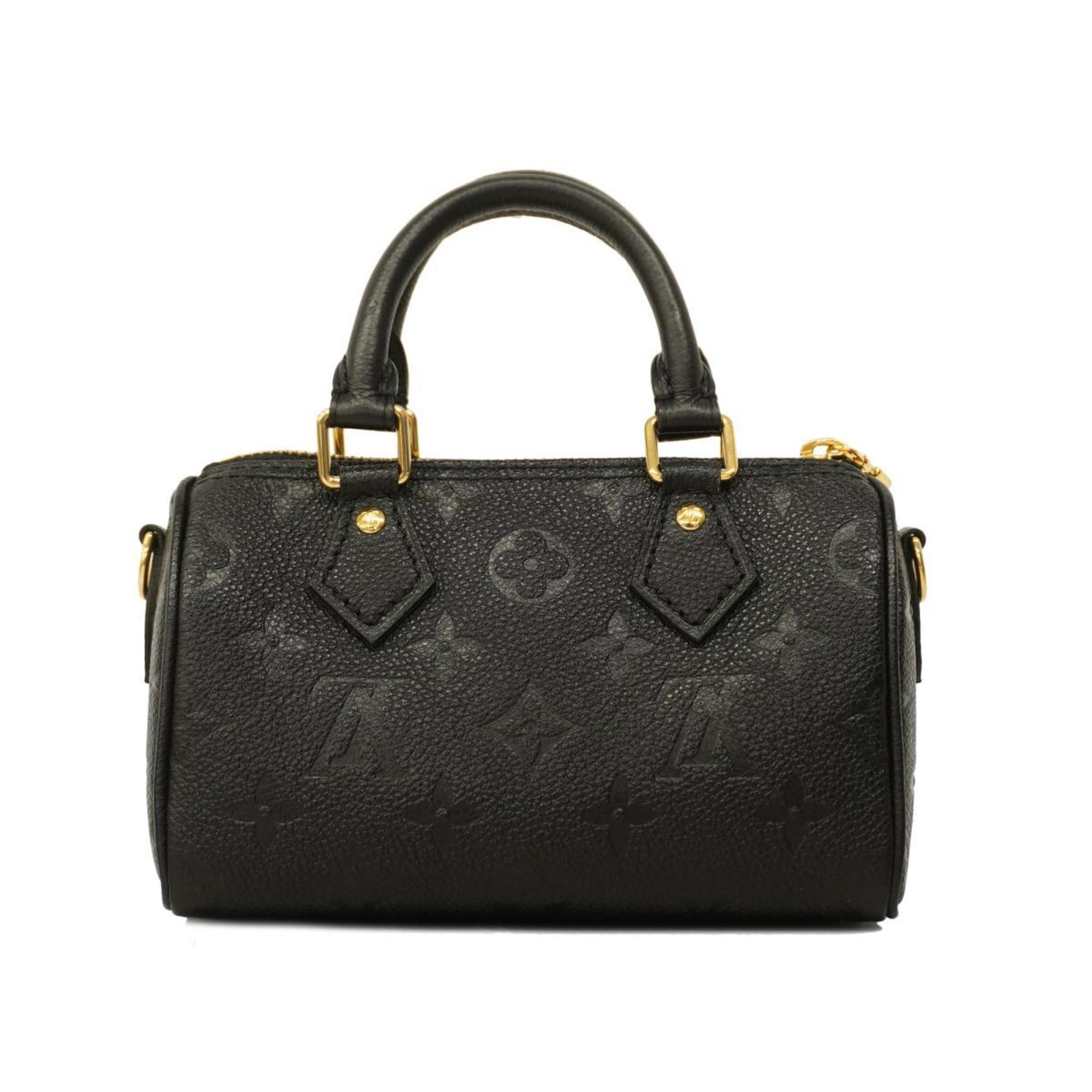 Louis Vuitton Handbag Monogram Empreinte Nano Speedy M82450 Noir Ladies