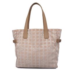 Chanel Tote Bag New Travel Nylon Beige Women's