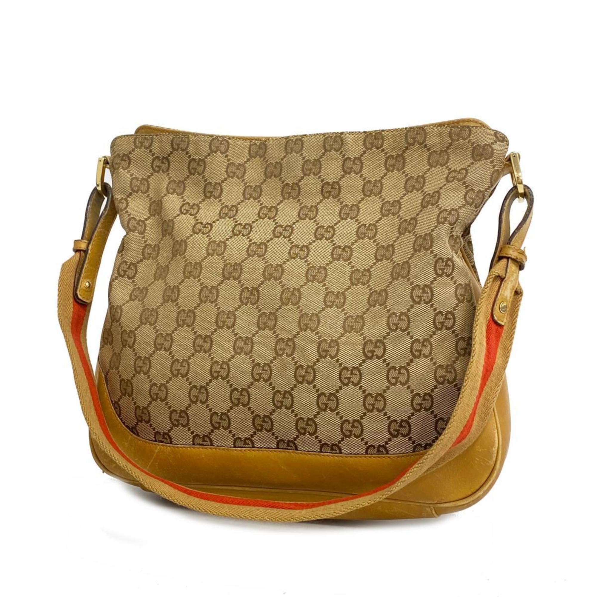 Gucci Shoulder Bag GG Canvas 001 4095 Brown Women's