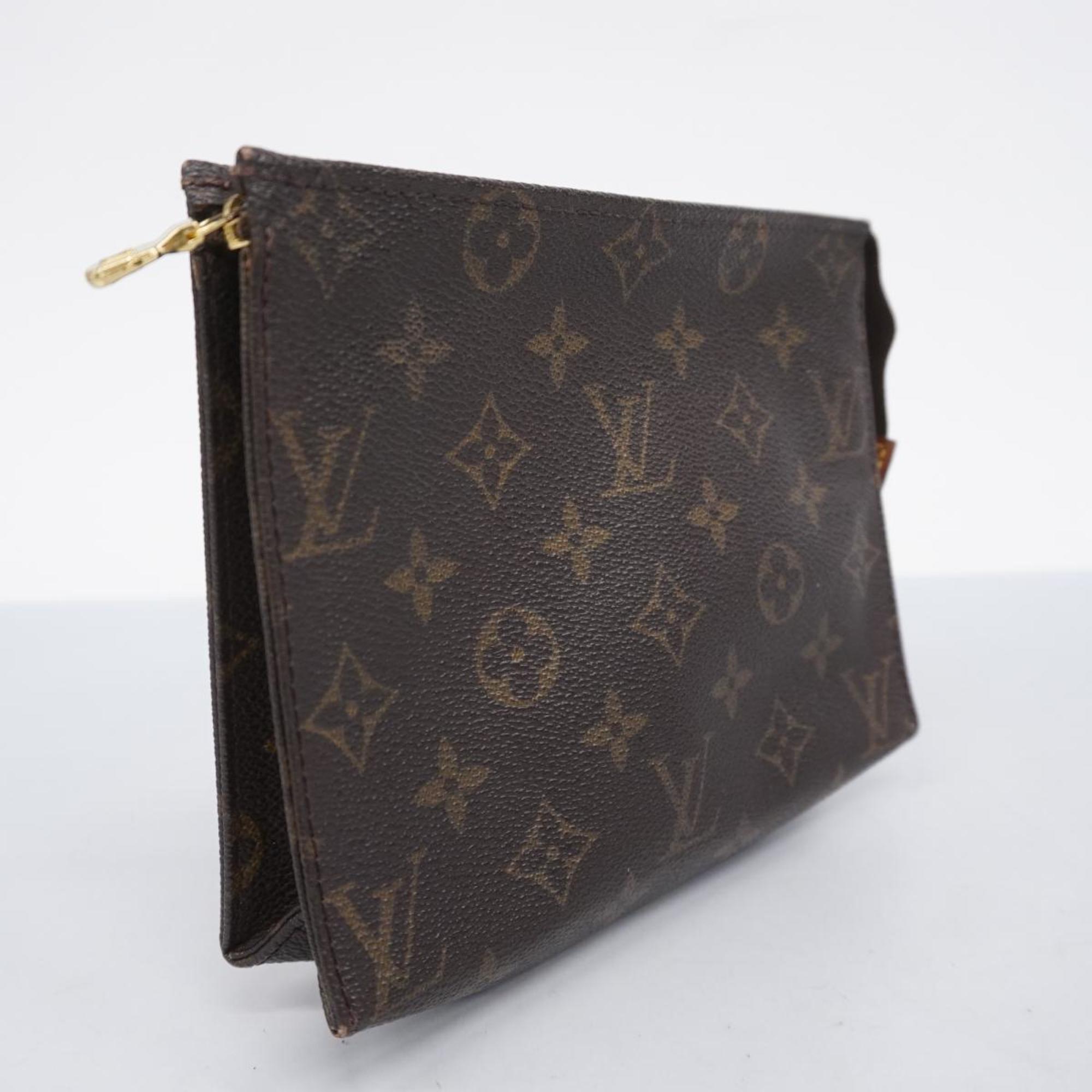 Louis Vuitton Pouch Monogram Pochette Toilette 19 M47544 Brown Women's