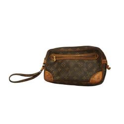 Louis Vuitton Clutch Bag Monogram Marly Dragonne GM M51825 Brown Men's Women's