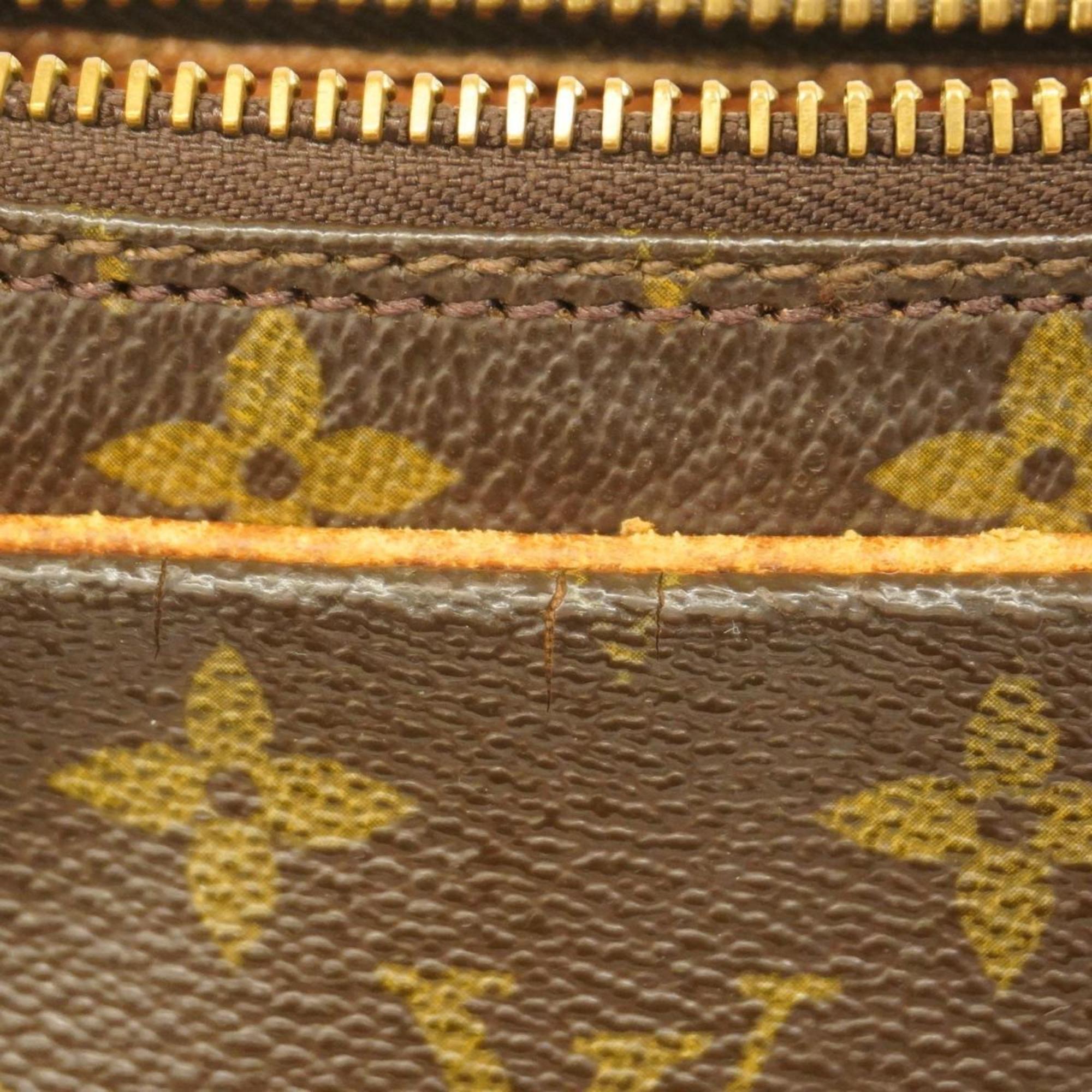 Louis Vuitton Clutch Bag Monogram Marly Dragonne GM M51825 Brown Men's Women's