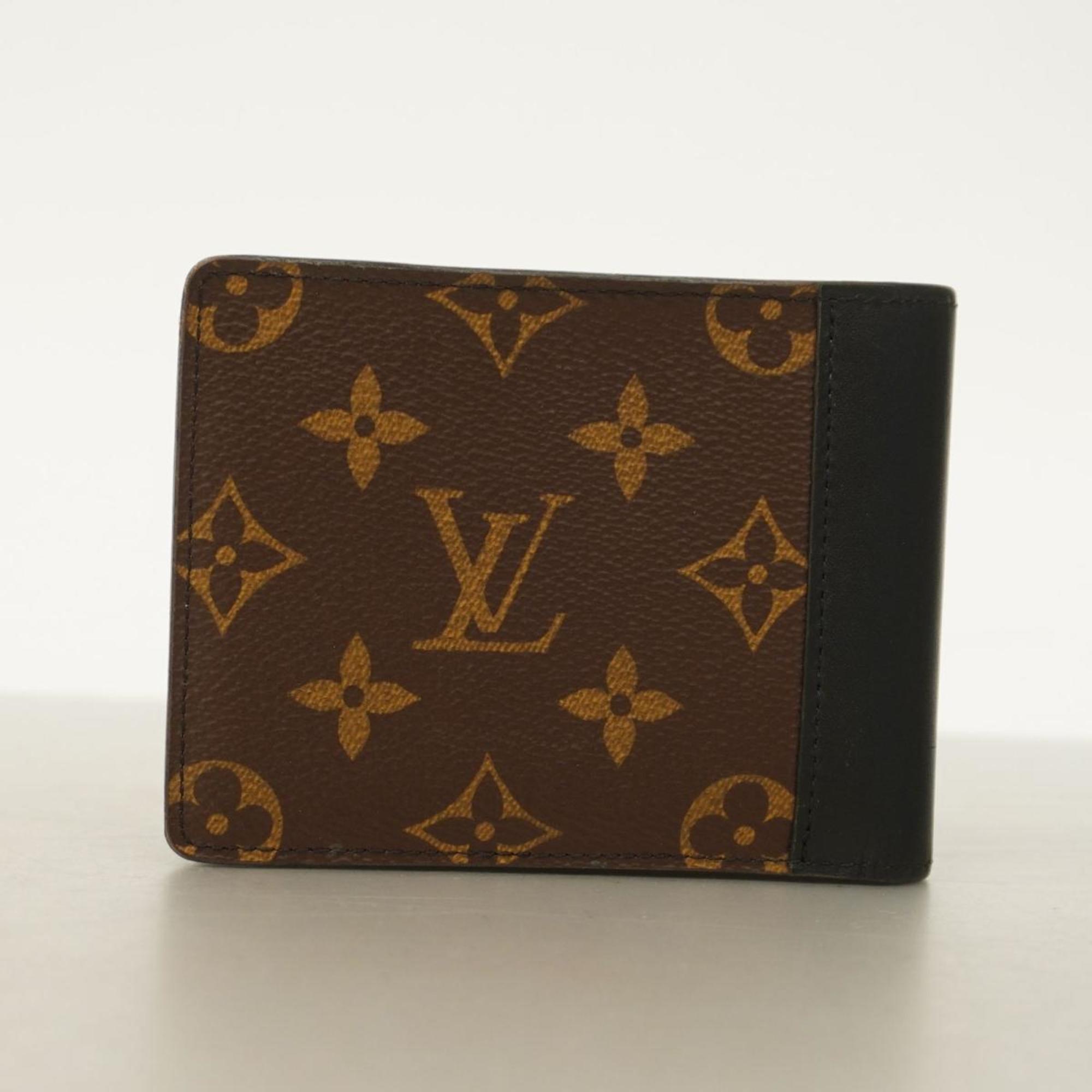 Louis Vuitton Wallet Monogram Macassar Portefeuille Multiple M69408 Brown Men's