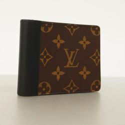 Louis Vuitton Wallet Monogram Macassar Portefeuille Multiple M69408 Brown Men's