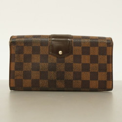 Louis Vuitton Long Wallet Damier Portefeuille Sistina N61747 Ebene Ladies