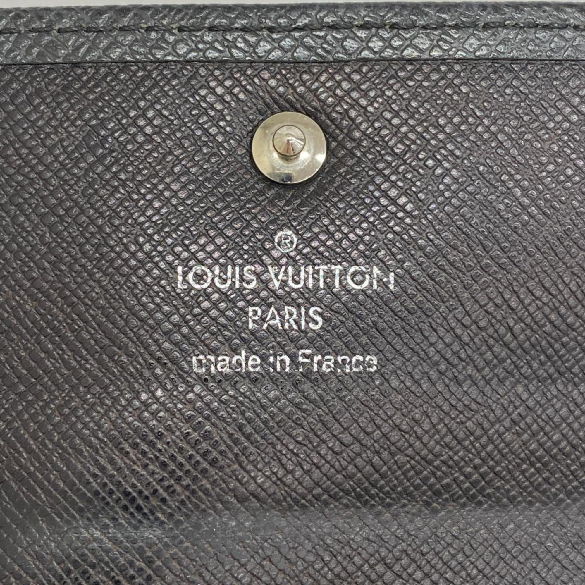 Louis Vuitton Wallet/Coin Case Taiga Porto Monnaie Sergei M32562 Ardoise Men's