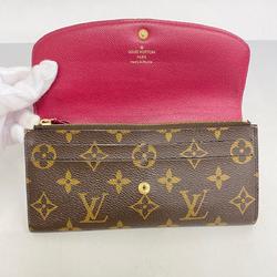 Louis Vuitton Long Wallet Monogram Portefeuille Emily M60697 Fuchsia Ladies