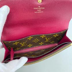 Louis Vuitton Long Wallet Monogram Portefeuille Emily M60697 Fuchsia Ladies