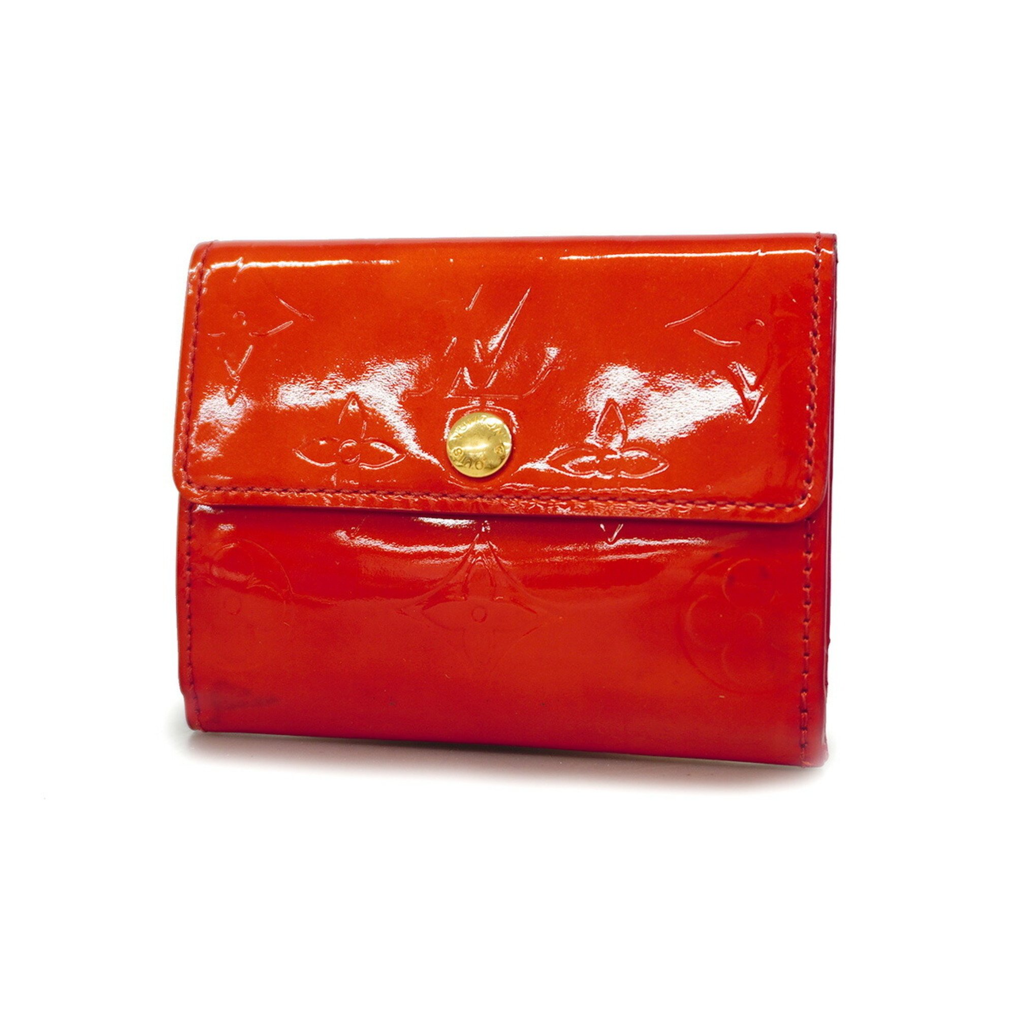 Louis Vuitton Wallet/Coin Case Vernis Ludlow M91090 Rouge Ladies