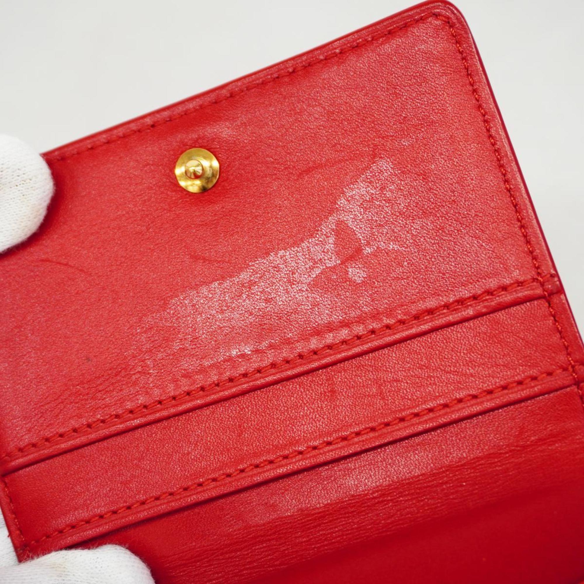 Louis Vuitton Wallet/Coin Case Vernis Ludlow M91090 Rouge Ladies