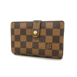 Louis Vuitton Wallet Damier Porte Monnaie Viennese N61664 Ebene Ladies