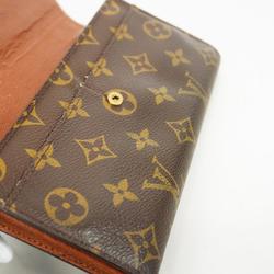 Louis Vuitton Long Wallet Monogram Pochette Porto Monnaie Credit M61726 Brown Ladies