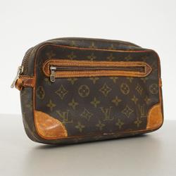 Louis Vuitton Clutch Bag Monogram Marly Dragonne GM M51825 Brown Men's Women's