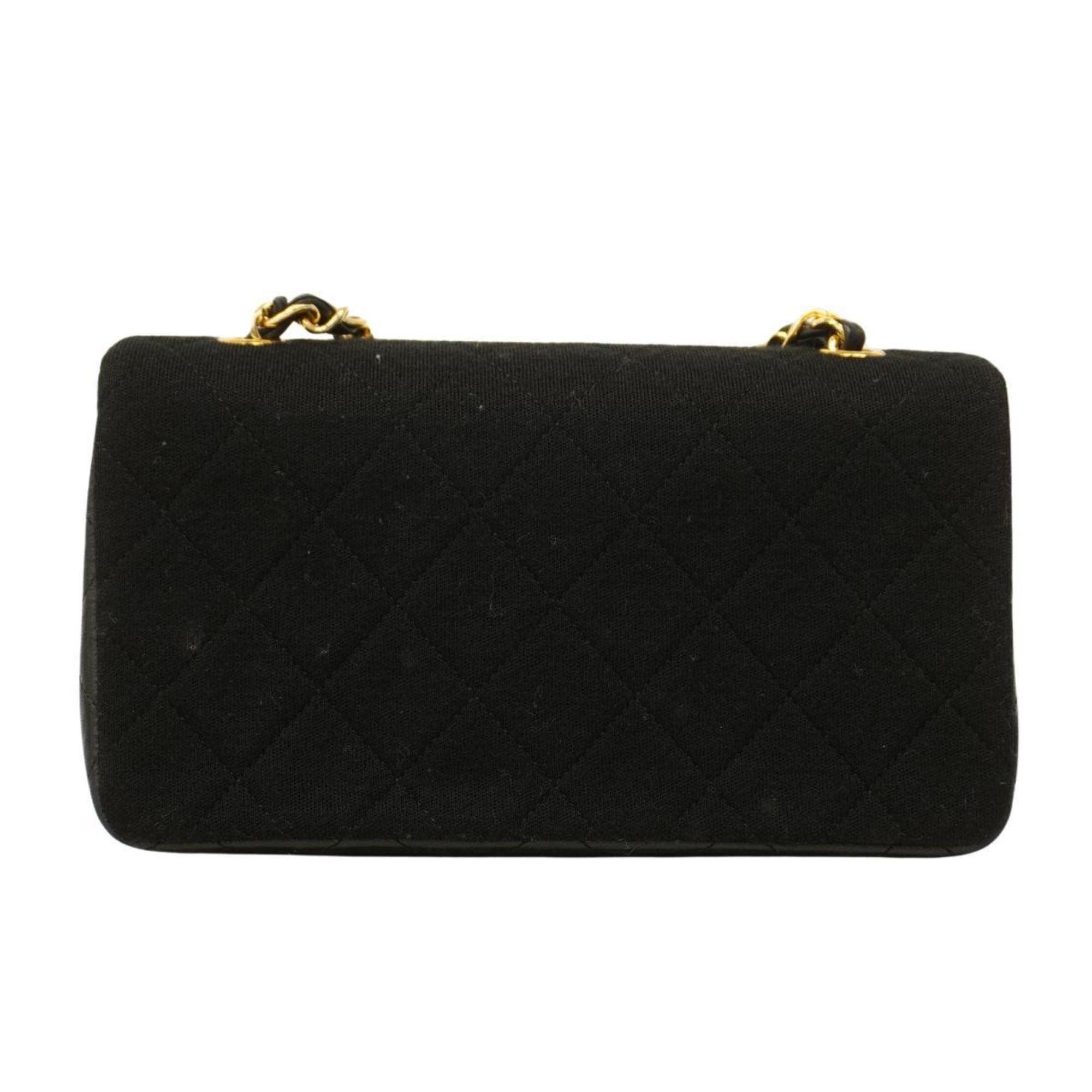 Chanel Shoulder Bag Matelasse Chain Lambskin Black Women's