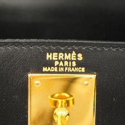 Hermes handbag Kelly 28 〇W engraved box calf black ladies