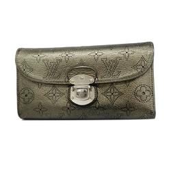 Louis Vuitton Tri-fold Long Wallet Mahina Portefeuille Amelia M95716 Bronze Ladies