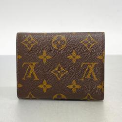 Louis Vuitton Tri-fold Wallet Monogram Portefeuille Victorine M62360 Brown Women's