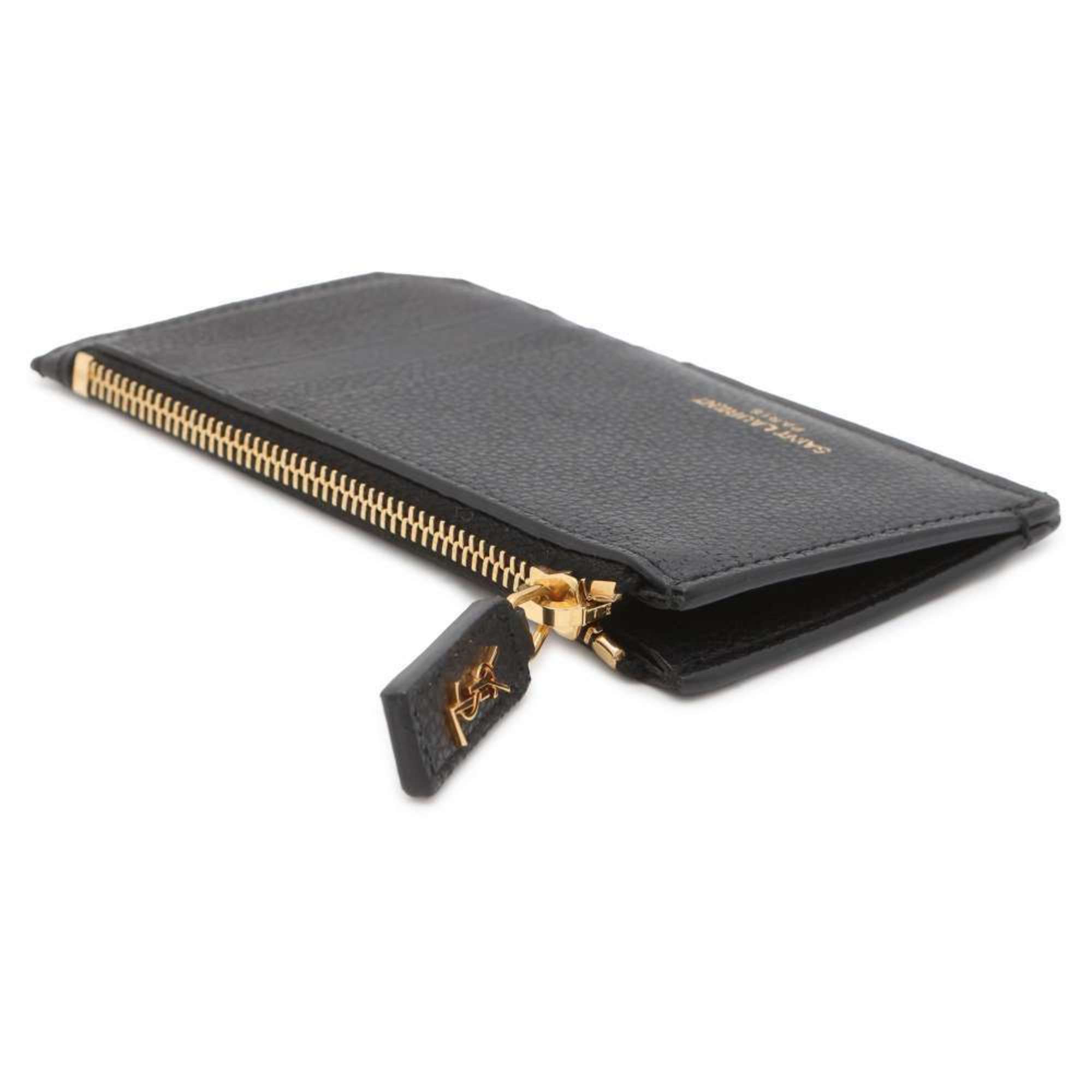 Saint Laurent Business Card Holder/Card Case Fragment Leather 607926 SAINT LAURENT PARIS Wallet/Coin Coin Purse