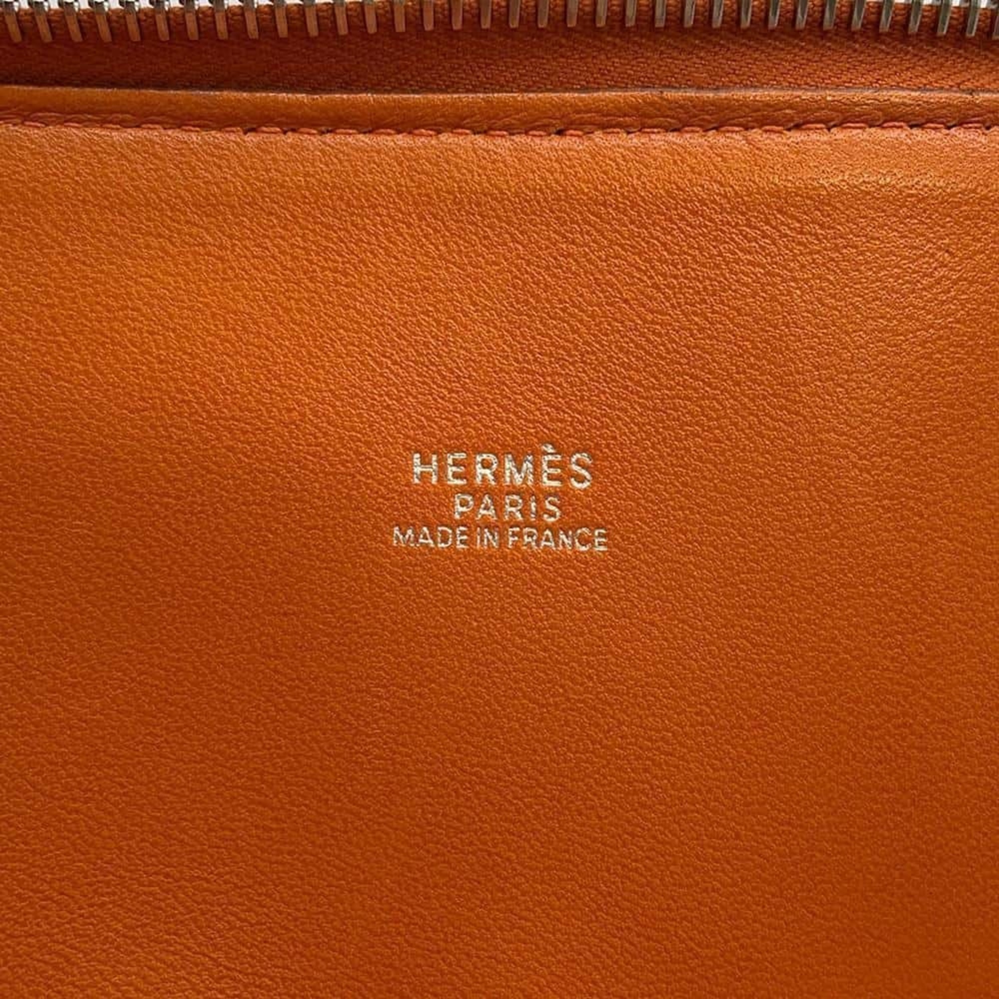 Hermes handbag Bolide 31 Potiron Taurillon Clemence □I stamp 2way shoulder