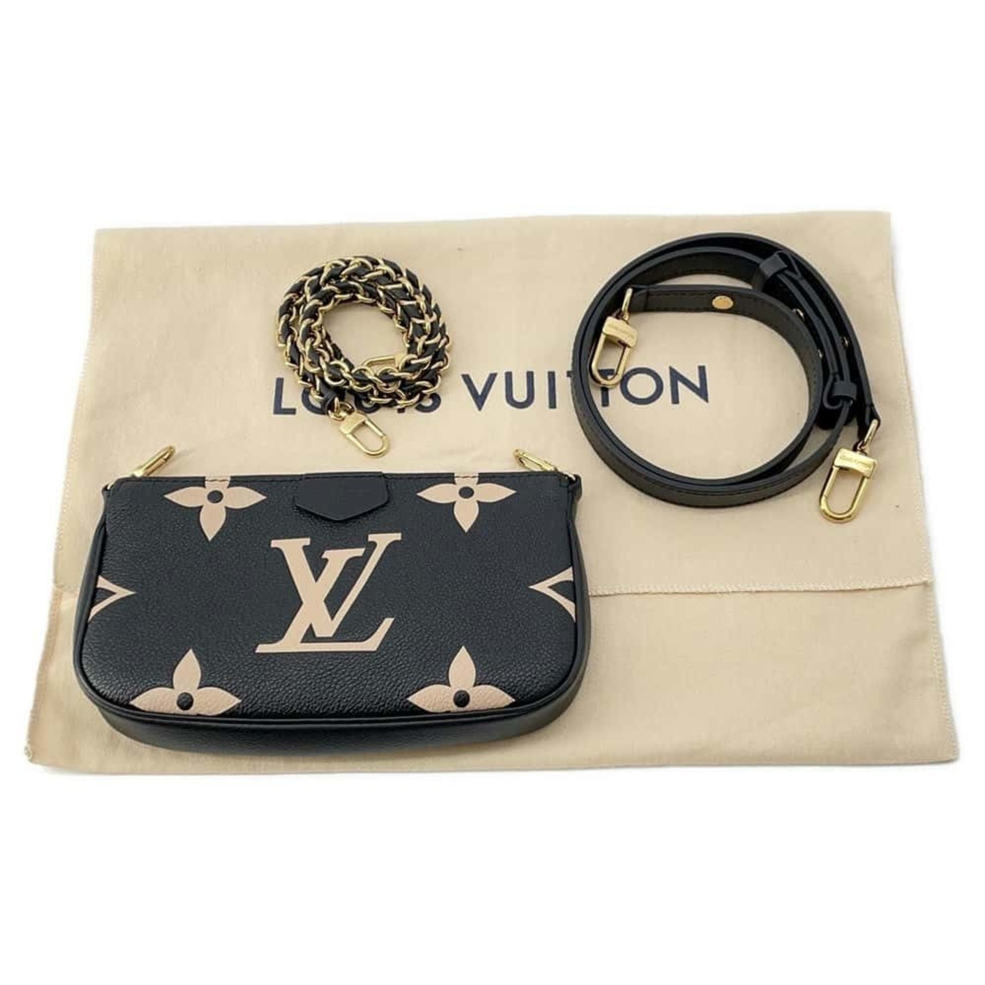 Louis Vuitton Shoulder Bag Monogram Empreinte Multi Pochette Accessoires M80399 Black