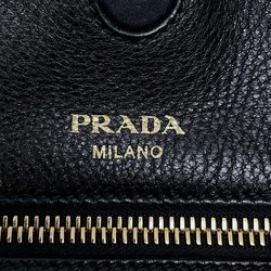 Prada Tote Bag Leather 1BG048 PRADA Black