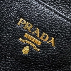 Prada Tote Bag Leather 1BG048 PRADA Black