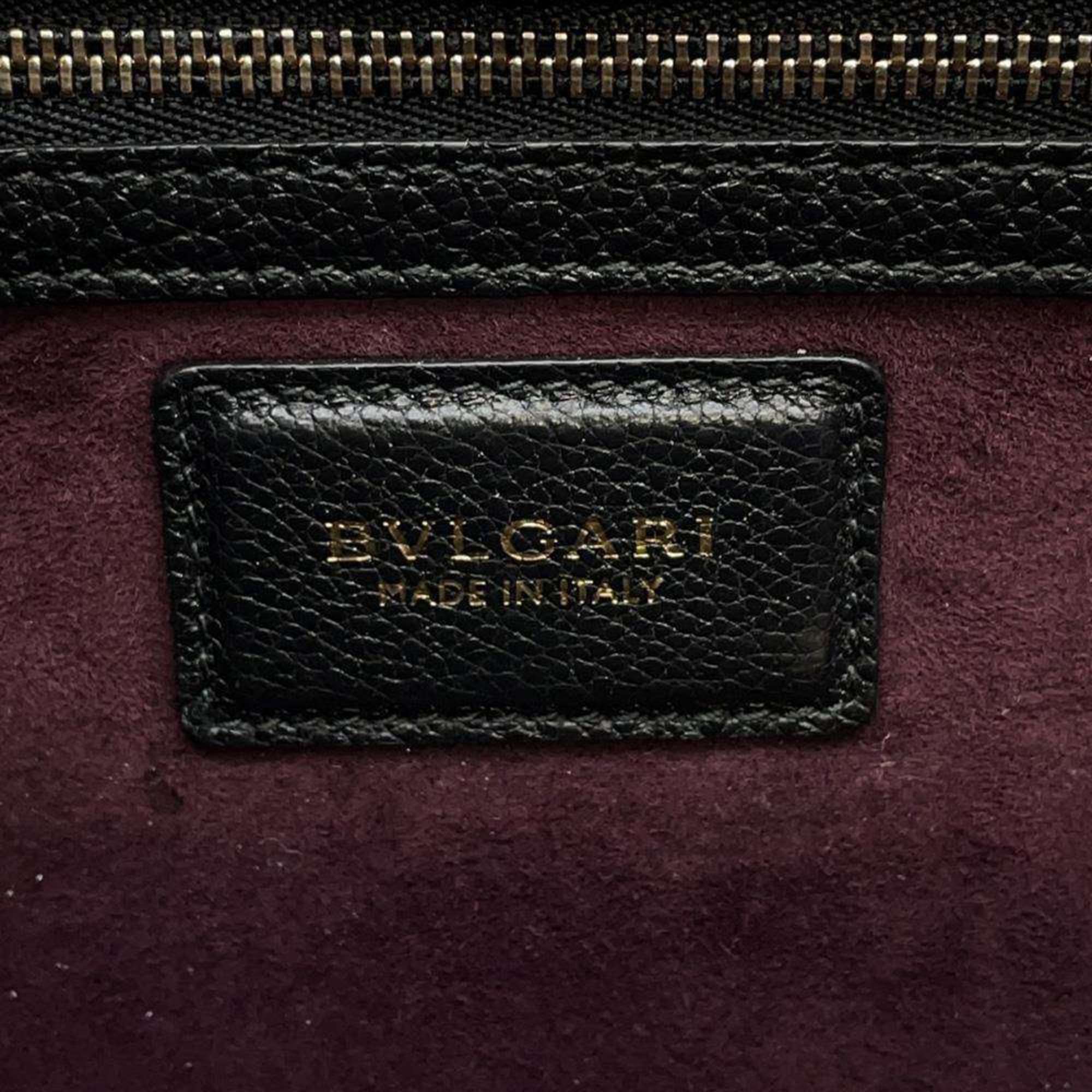 BVLGARI Handbag Alba Leather 2way Shoulder Bag