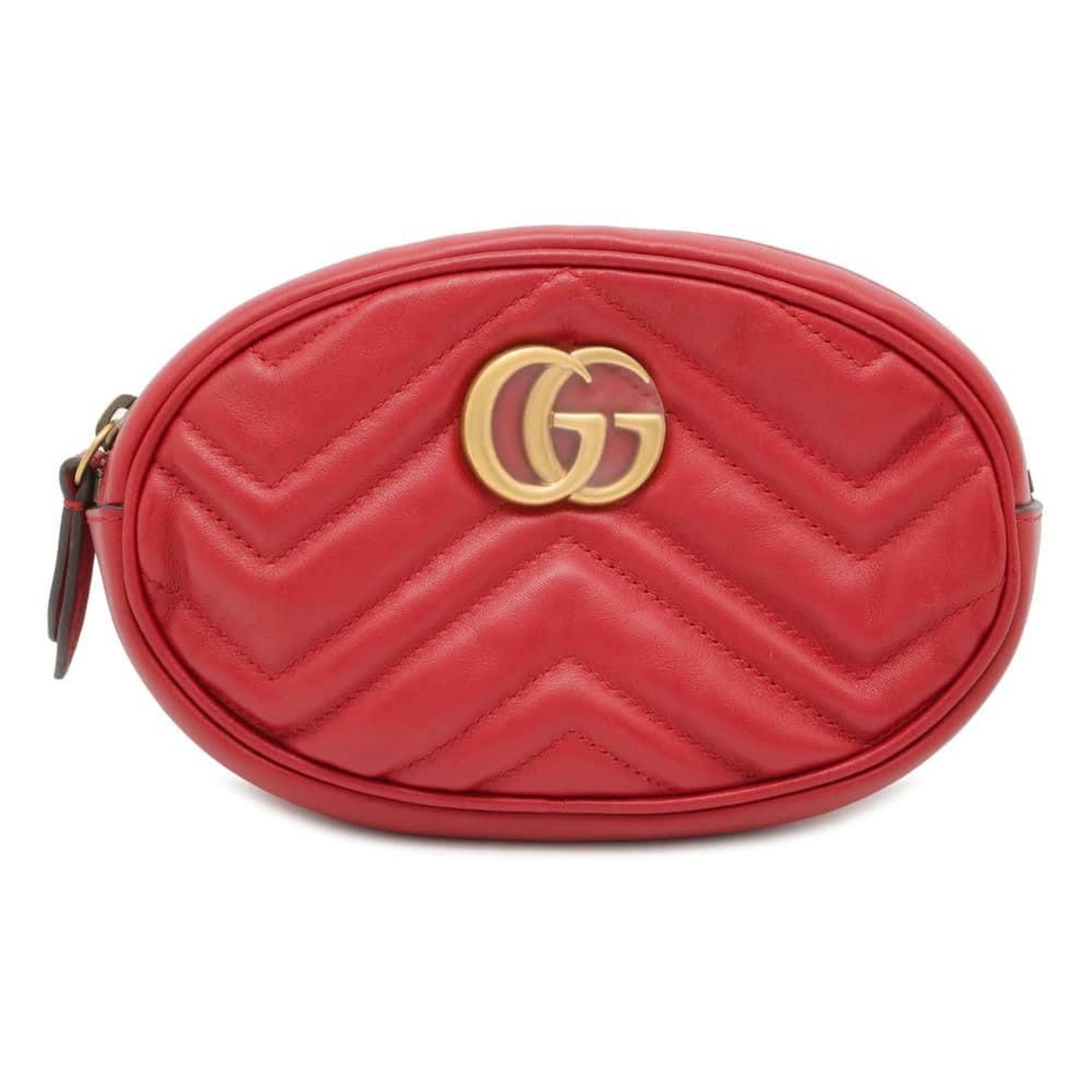 Gucci Waist Bag GG Marmont Quilted Leather Belt 476434 GUCCI Body